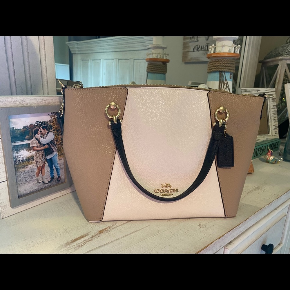 New… Coach - Kacey Satchel in color block
